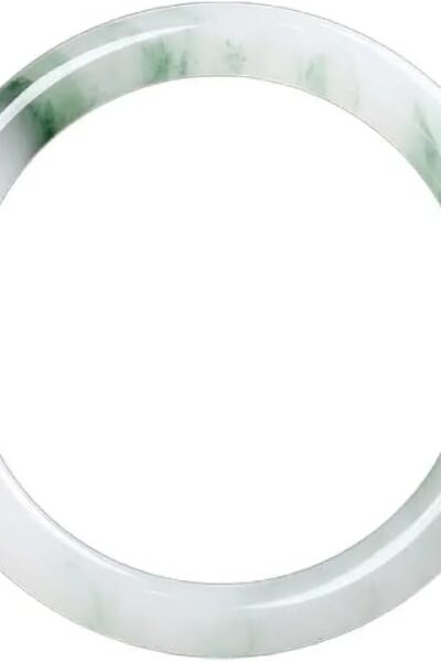 Natural Green Jade Bangle Bracelets for Women Handmade Bracelets - Healing Protection Good Luck Bracelet Bangles with Jewelry Box (56-62mm)