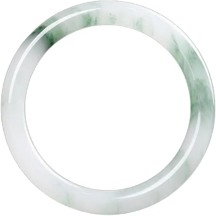 Natural Green Jade Bangle Bracelets for Women Handmade Bracelets - Healing Protection Good Luck Bracelet Bangles with Jewelry Box (56-62mm)