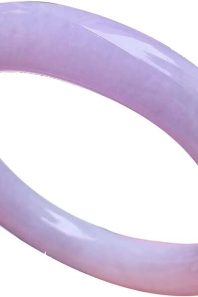 Lavender Jade Bangle Bracelet for Women, Natural Burmese Genuine Purple Jadeite Bangle