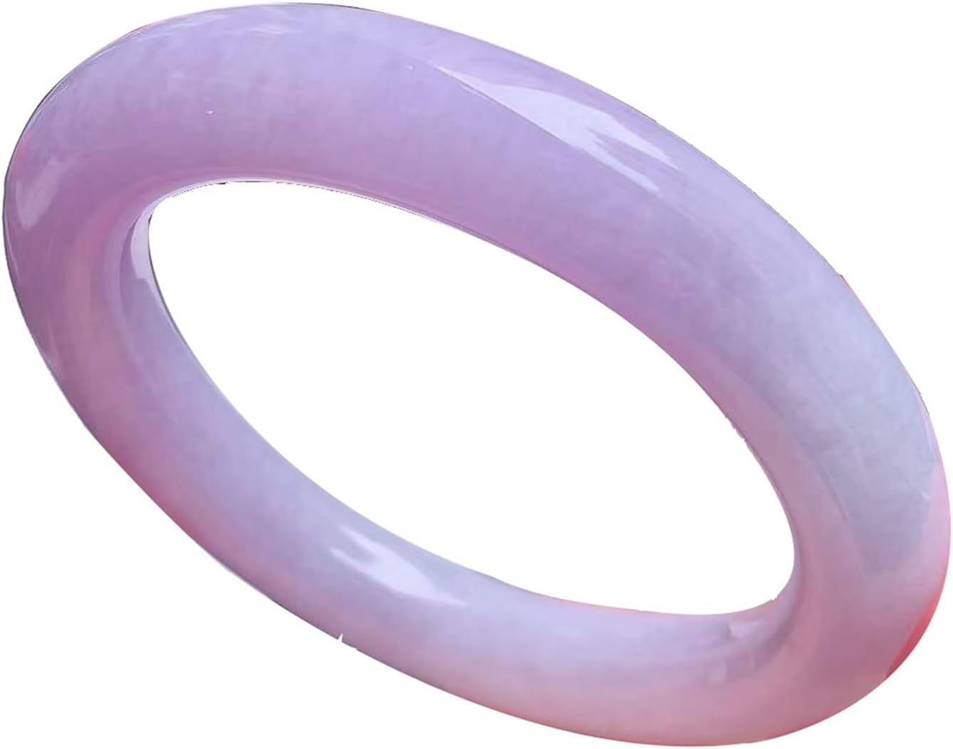 Lavender Jade Bangle Bracelet for Women, Natural Burmese Genuine Purple Jadeite Bangle