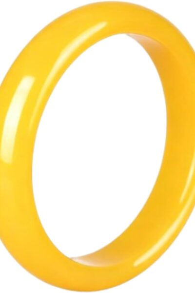 Natural Yellow Jade Bracelet for Women, Handmade Lucky and Safe Bangle Bracelet, ft