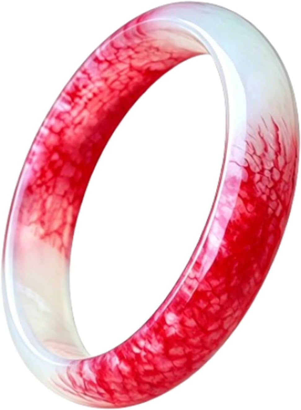 Natural Jade Bracelet for Women, Hand Carved Pure Jade Chicken Bloodstone Bangle Bracelet, Fashion Accessories fts